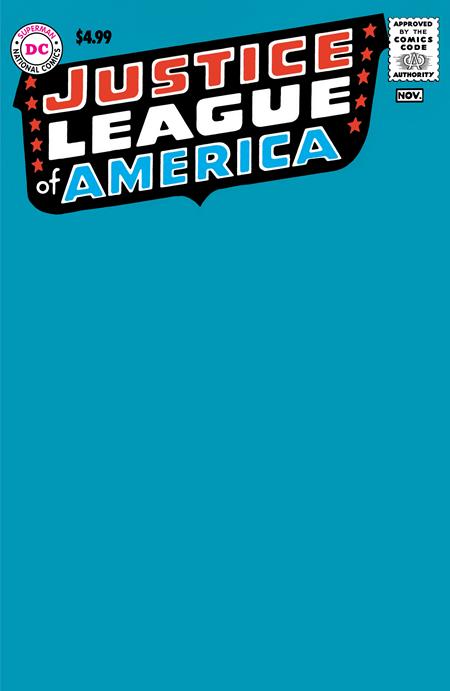 JUSTICE LEAGUE OF AMERICA #1 FACSIMILE EDITION BLANK