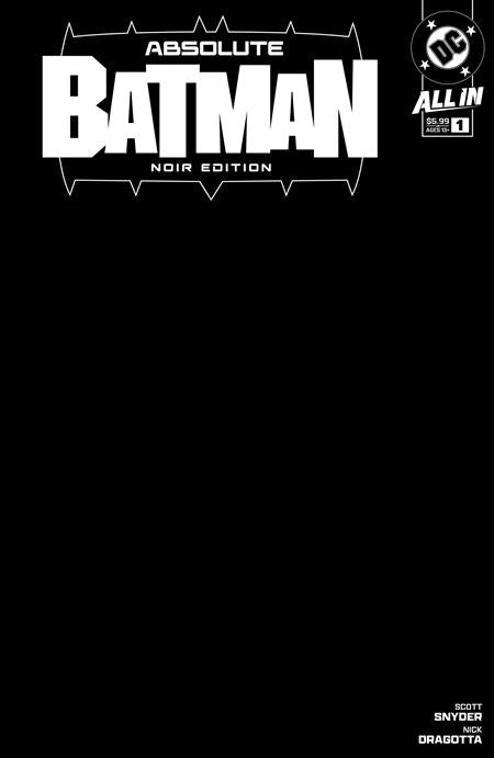 ABSOLUTE BATMAN NOIR EDITION #1 (ONE SHOT) BLANK