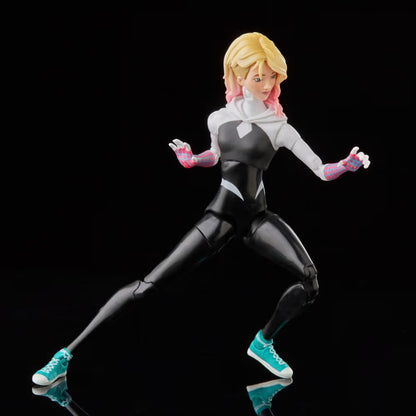 Marvel Legends Series Spider-Man: Across the Spider-Verse (Part One) Spider-Gwen 6-inch Action Figure, 4 Accessories