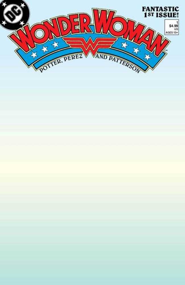 WONDER WOMAN #1 1987 FACSIMILE EDITION CVR B BLANK VAR