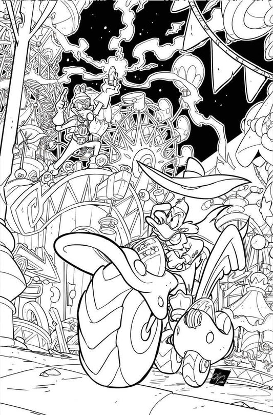 Darkwing Duck #1 Cover P 15 Copy Variant Edition Cangialosi Line Art Virg