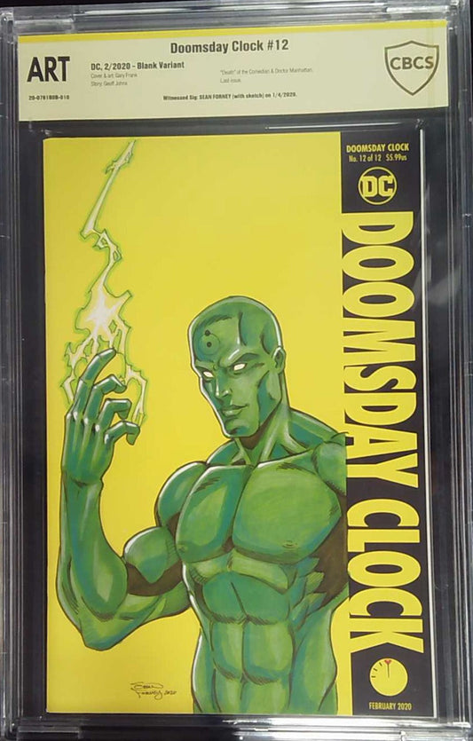 Doomsday Clock #12 CBCS Yellow Label Art Blank Variant