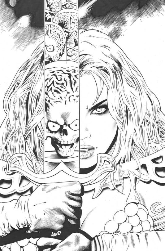 Red Sonja Attacks Mars #2 Cover F 1:10 Variant Edition Land Line Art V