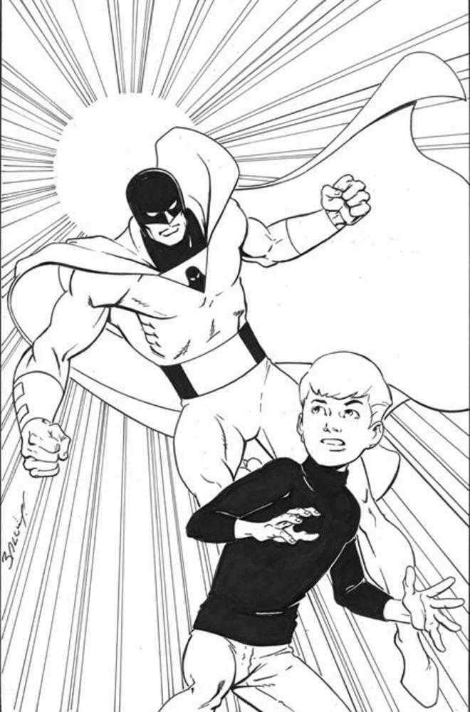 Space Ghost Jonny Quest Space Quest #2 Cover P 1:20 Mark Bagley Line Art Full Art Variant