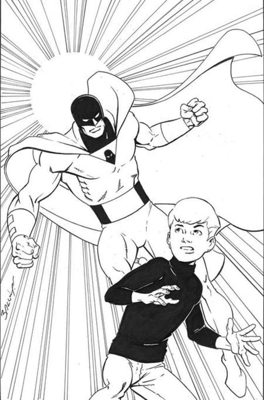 Space Ghost Jonny Quest Space Quest #2 Cover P 1:20 Mark Bagley Line Art Full Art Variant