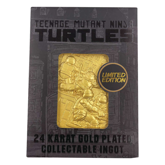 Teenage Mutant Ninja Turtles Limited Edition 24 K Gold Plated Comic Book Cover Ingot
