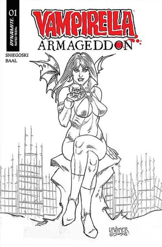 Vampirella Armageddon #1 Cover O 1:10 Joseph Michael Linsner Line Art Variant