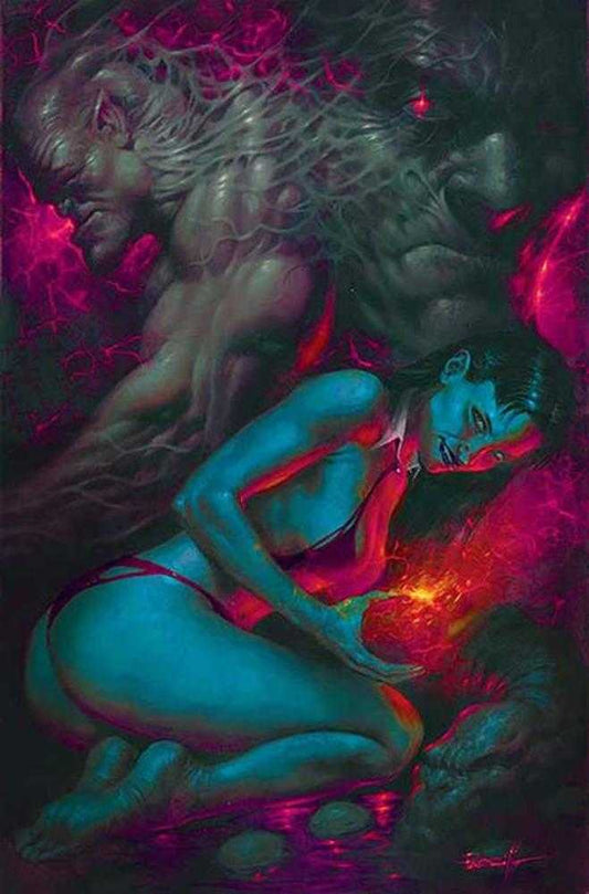 Vampirella (2025) #3 Cover Za 1:10 Lucio Parrillo Ultraviolet Full Art Variant