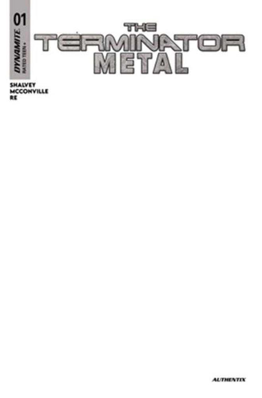 Terminator Metal #1 Cover G Blank Authentix Variant