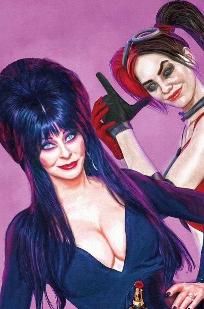 Harley Quinn X Elvira #1 Cover Za 1:15 Mark Spears Pink Virgin Foc Bonus Variant