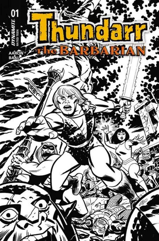 Thundarr The Barbarian #1 Cover N Inc 1:20 Michael Cho Line Art Variant