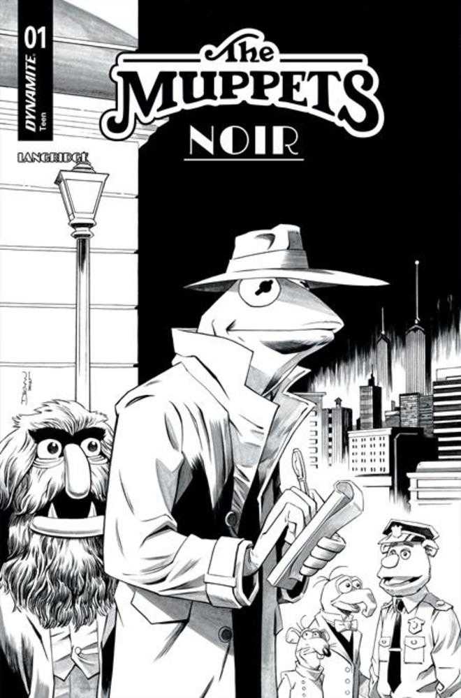 Muppets Noir #1 Cover F 1:10 Declan Shalvey Line Art Variant