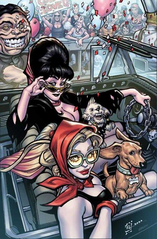 Harley Quinn X Elvira #6 Cover K 1:15 Chad Hardin Full Art Variant