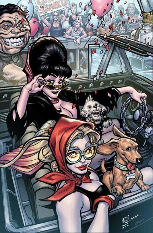 Harley Quinn X Elvira #6 Cover K 1:15 Chad Hardin Full Art Variant
