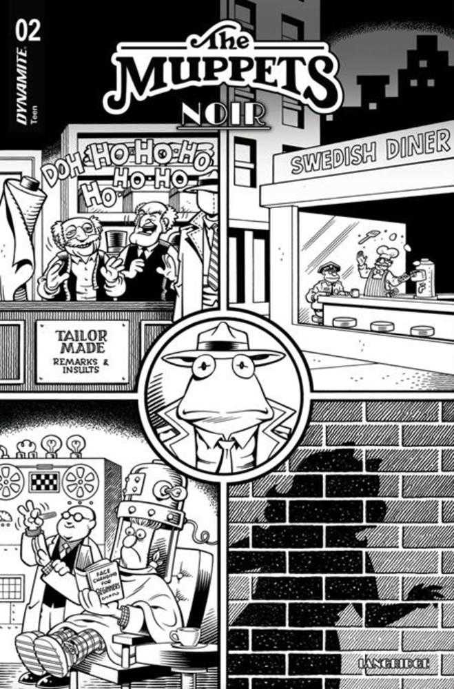 Muppets Noir #2 Cover E 1:15 Roger Langridge Line Art Variant