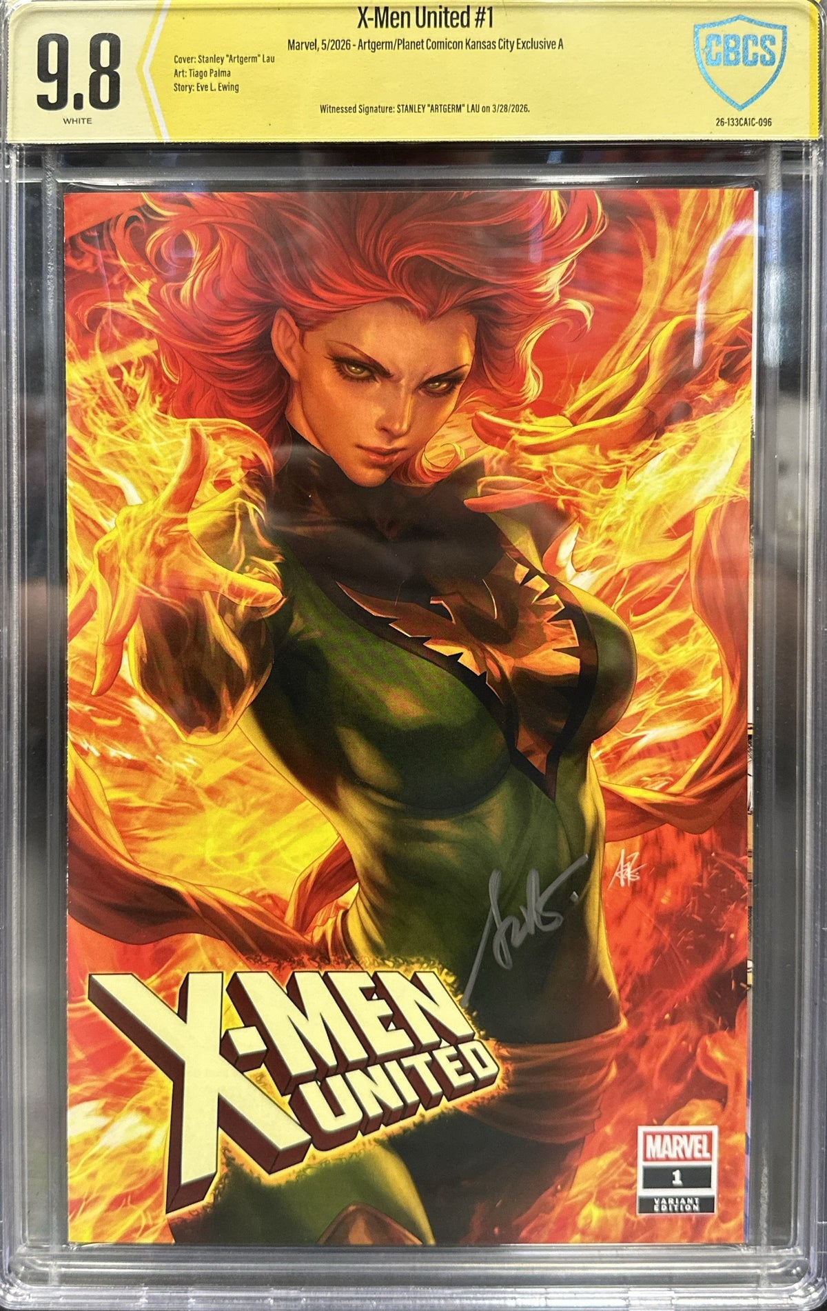 X-Men United #1 - Artgerm Exclusive CBCS 9.8