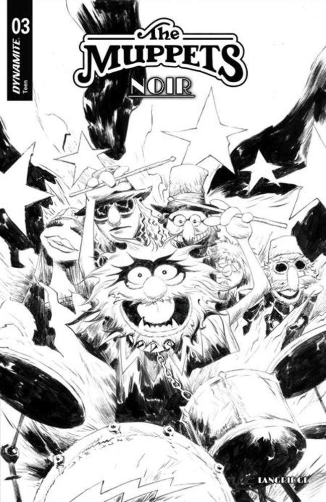 Muppets Noir #3 Cover D 1:10 Jae Lee Line Art Variant