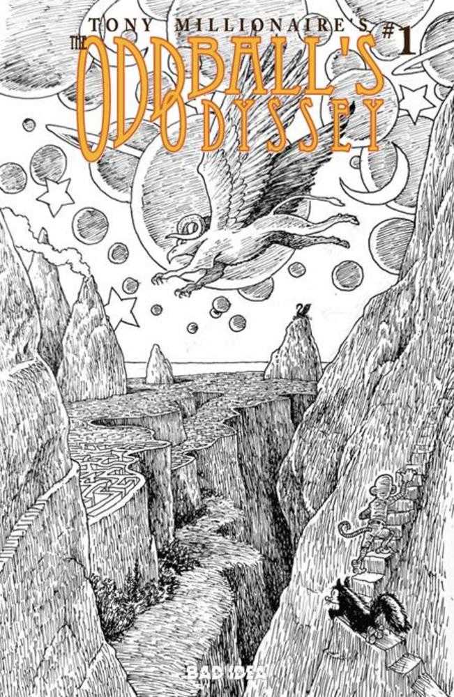 Oddballs Odyssey #1 (One Shot) Cover F 1:20 Tony Millionaire Black & White Variant