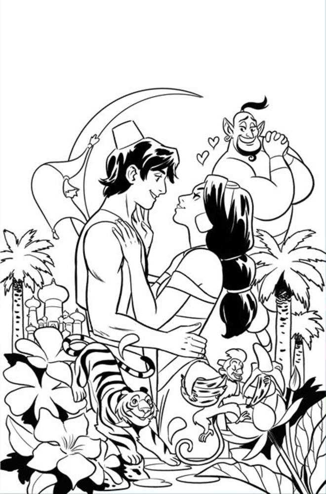 Aladdin #1 Cover K 1:15 Natacha Bustos Line Art Full Art Variant