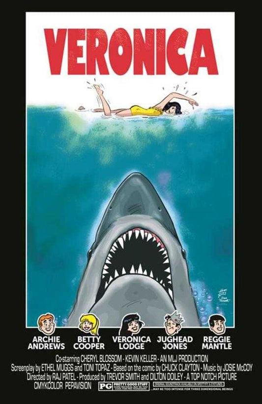 Archies TV Laugh Out #79 Facsimile Edition Cover C Dan Parent Rosario Tito Pena Veronica Movie Poster Foil Variant Limited To 1000 Copies