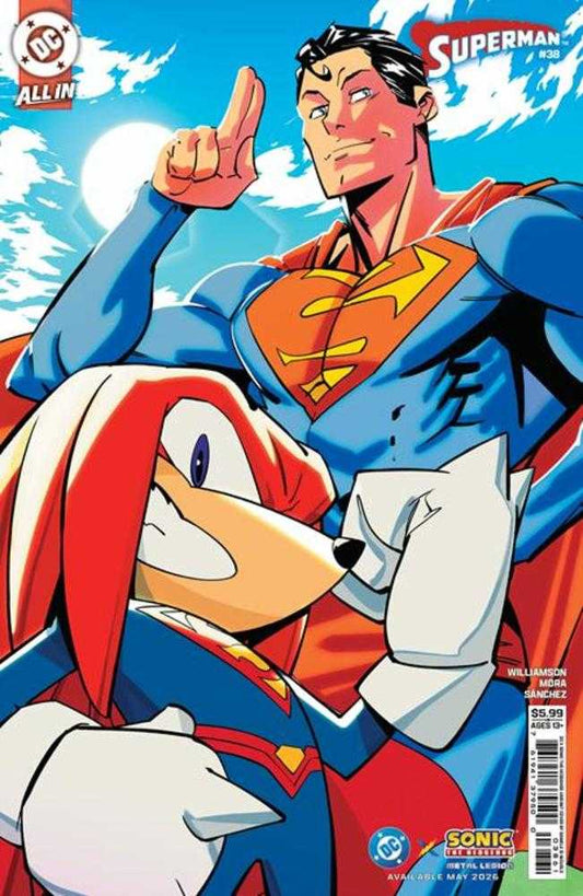 Superman #38 Cover F Daniele Di Nicuolo DC X Sonic Card Stock Variant (The Reign Of The Superboys)