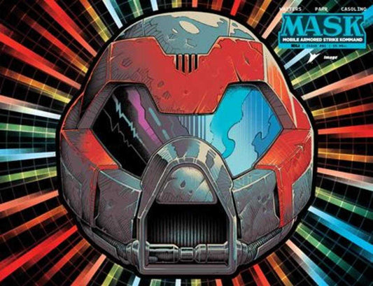 Mask #1 Cover P Pye Parr & Luke Preece & Andres Juarez Die Cut Foil Mask Variant
