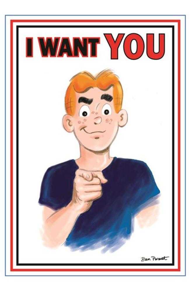 Archie Comics Celebrates Americas 250th (One Shot) Cover F Dan Parent Uncle Sam Poster Foil Full Art  Variant