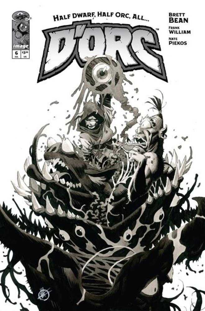 Dorc #6 Cover D 1:50 Matteo Scalera Black & White Variant