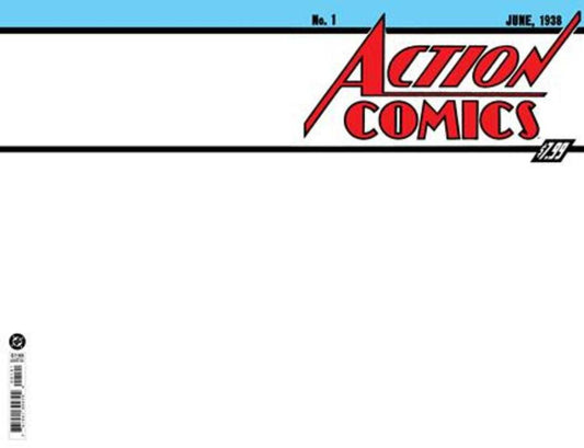 Action Comics #1 Facsimile Edition Cover B Blank Card Stock Variant (2026)
