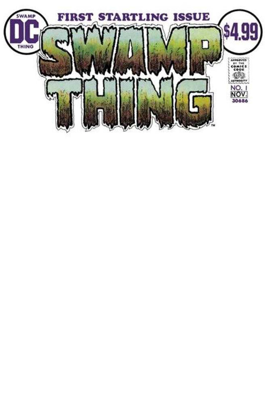 Swamp Thing #1 Facsimile Edition Cover D Blank Card Stock Variant