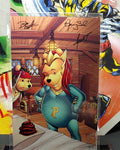 AMBER TURD VIRGIN METAL ~TRIPLE SIGNED BY MARAT, DIETRICH & TERRY SALA w/ COA