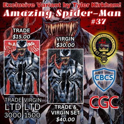 AMAZING SPIDER-MAN #37 TYLER KIRKHAM VENOM / ANTI-VENOM