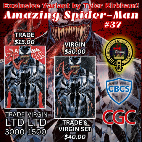 AMAZING SPIDER-MAN #37 TYLER KIRKHAM VENOM / ANTI-VENOM