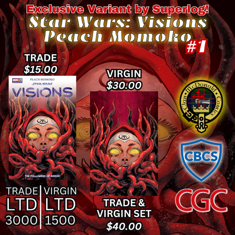 PEACH MOMOKO'S STAR WARS VISIONS #1 W/COVER ART BY SUPERLOG!