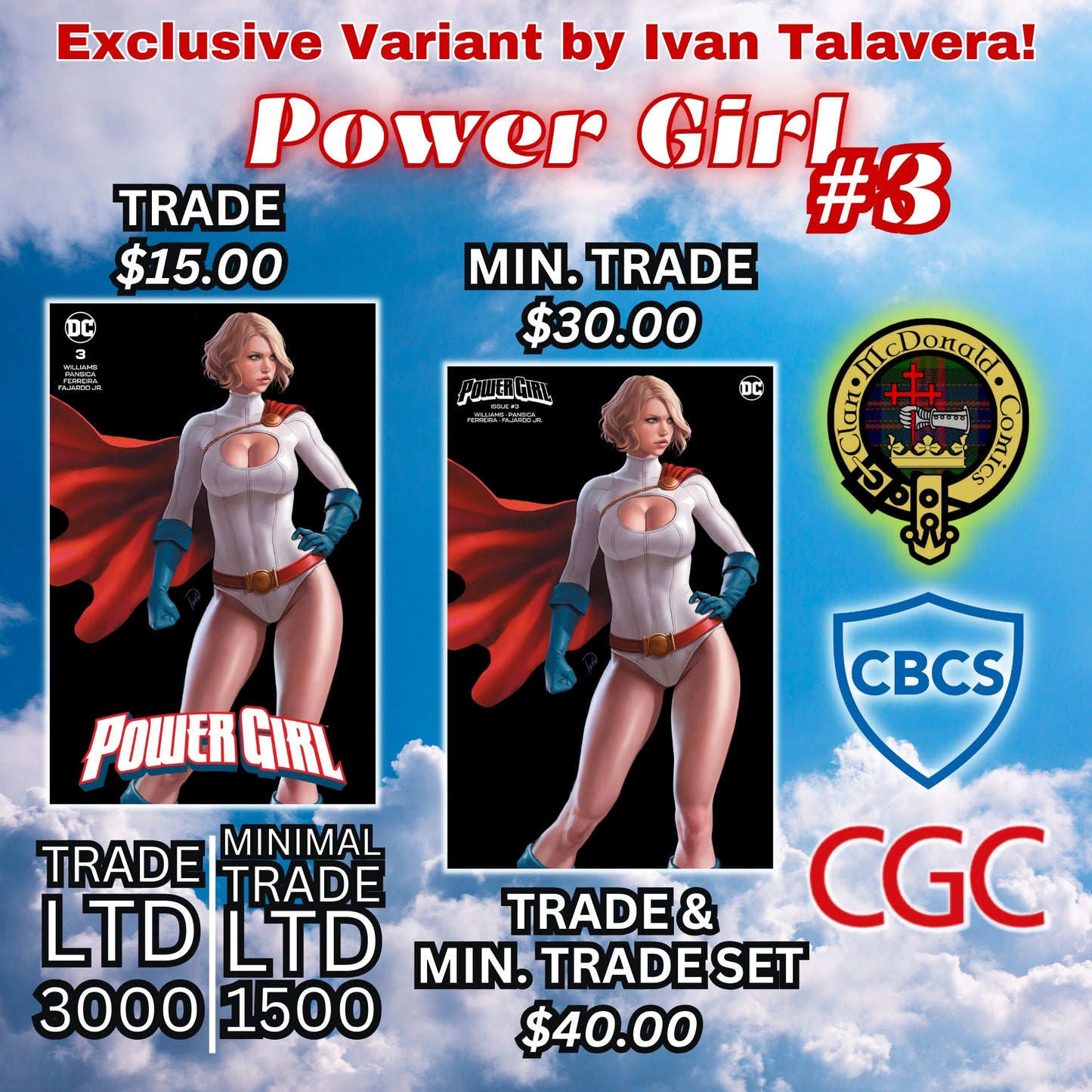 Power Girl #3 Ivan Talavera Cover Exclusive