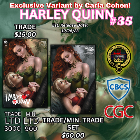 HARLEY QUINN #35 W/COVER ART BY CARLA COHEN!