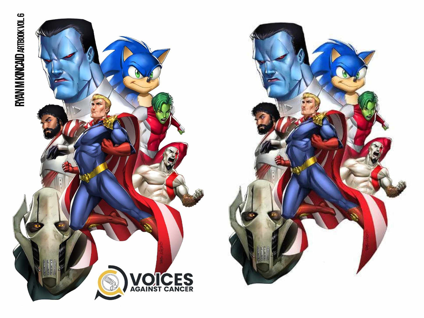 Ryan Kincaid Artbook Vol 6 Cover F Male Group Voices Against Cancer