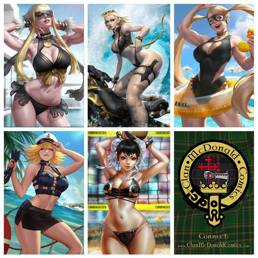 2024 STREET FIGHTER & FRIENDS SWIMSUIT SPECIAL #1 COVERS