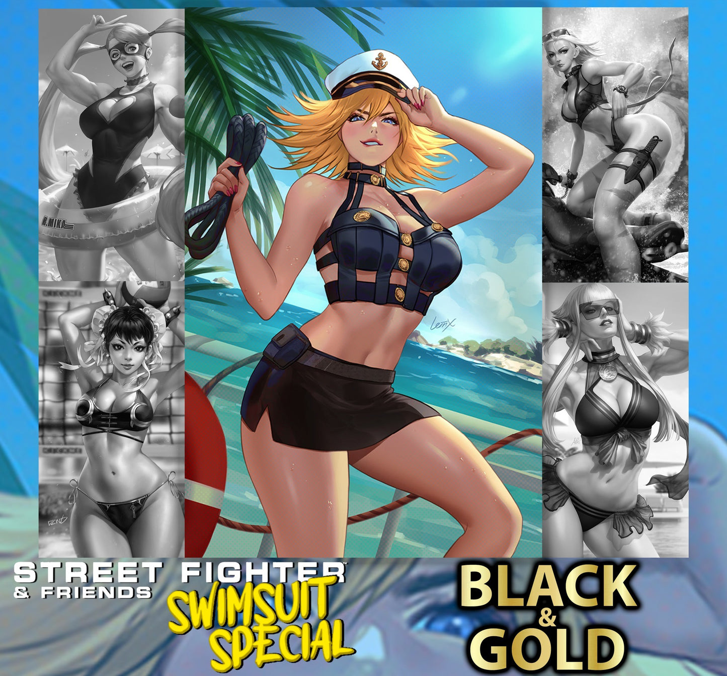 2024 STREET FIGHTER & FRIENDS SWIMSUIT SPECIAL #1 COVERS