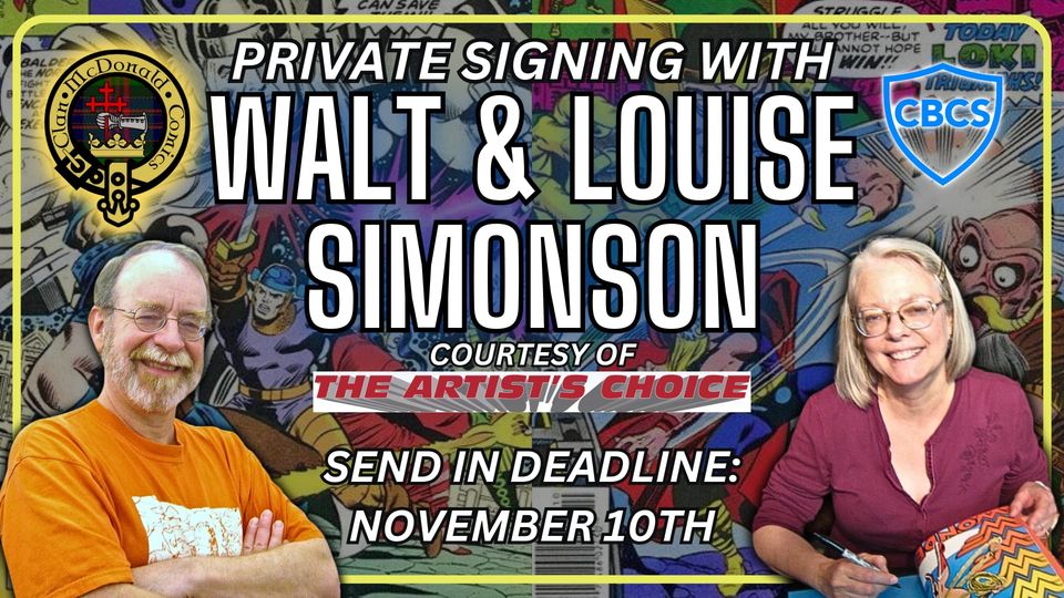 WALT & LOUISE SIMONSON PRIVATE SIGNING OPP - Signature Services