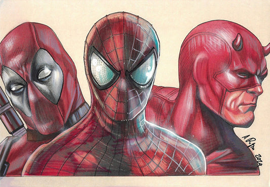 RIGONI DEADPOOL/SPIDEY/DAREDEVIL A4