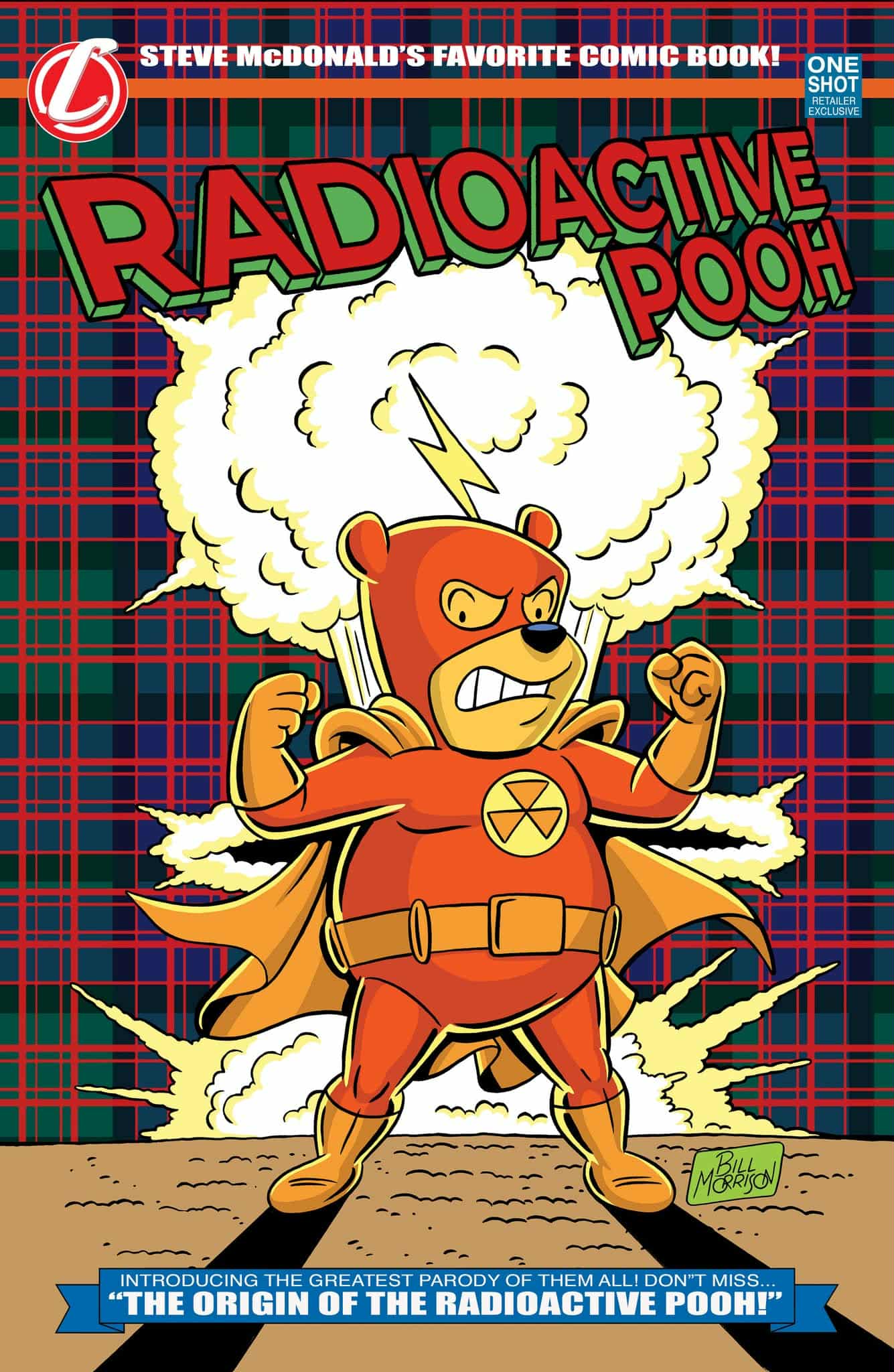 DYP Tartan Radioactive Pooh - Bill Morrison Grand Opening Exclusive