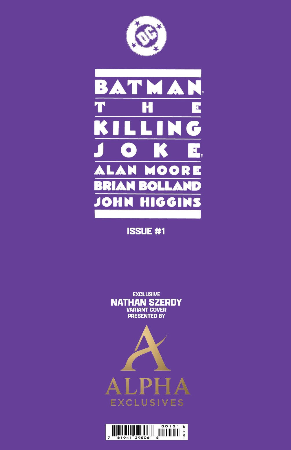 Batman: The Killing Joke #1 Facsimile - Nathan Szerdy