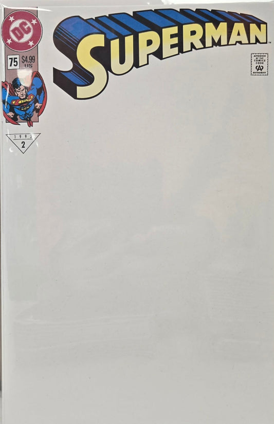 Superman #75 Facsimile Edition Cover C Blank Card Stock Variant