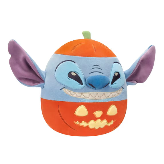 Squishmallows Official 8 inch Disney Halloween Stitch in Jack-O-Lantern - Child's Ultra Soft Stuffed Plush Toy