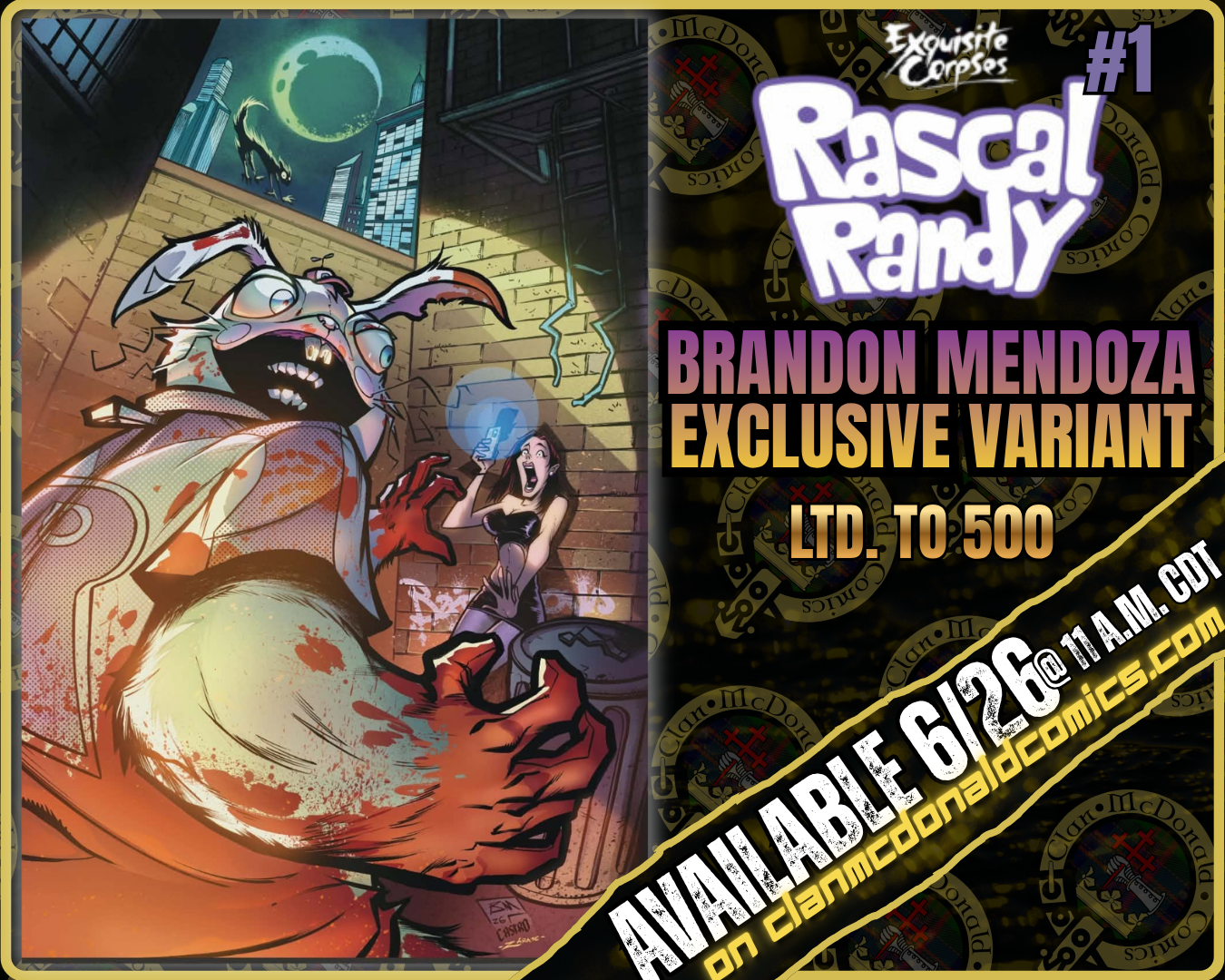 Exquisite Corpses: Rascal Randy #1 - Brandon Mendoza [ON SALE 6/26 @ 11AM CDT]