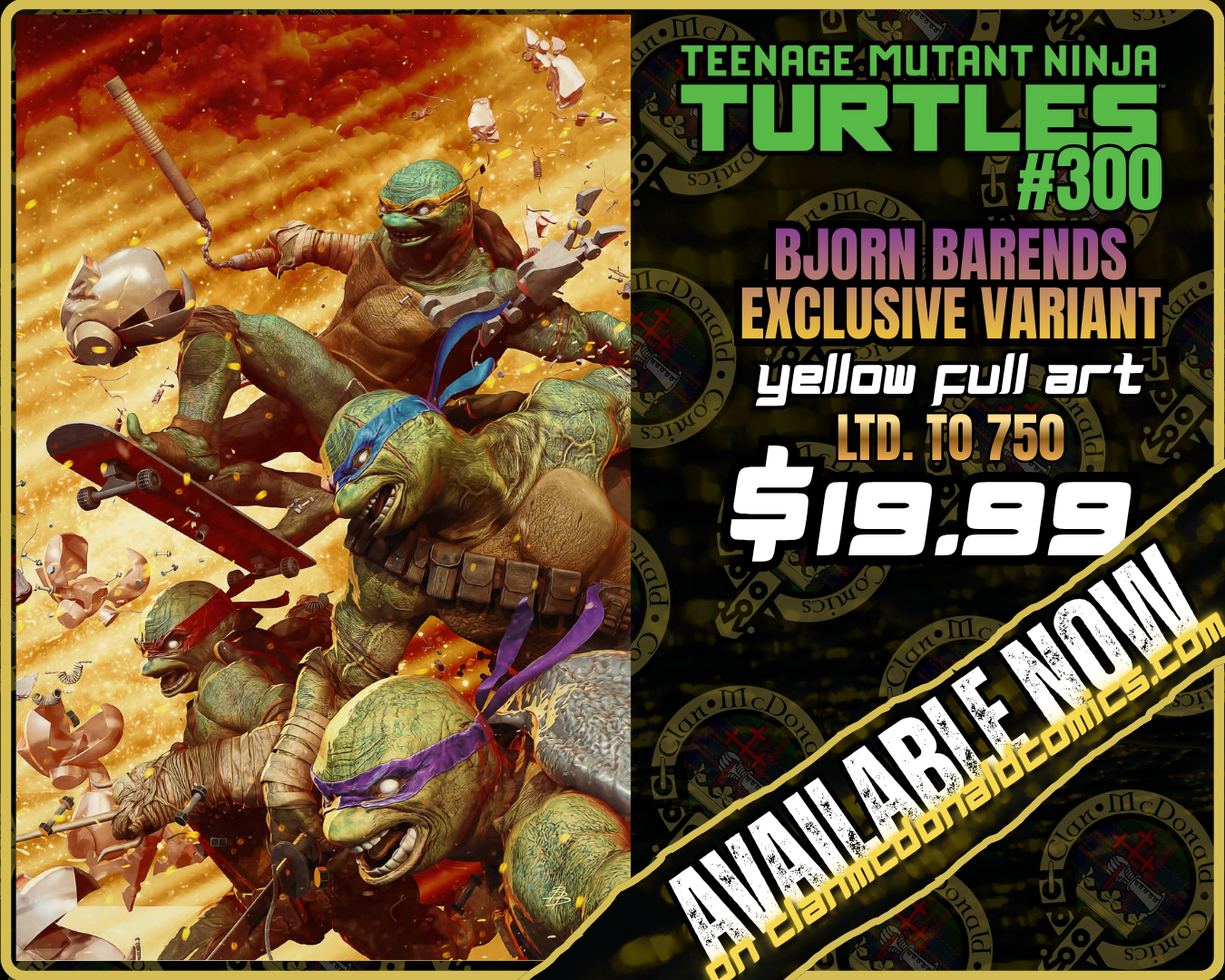 Teenage Mutant Ninja Turtles #20: 300th Issue Special - Bjorn Barends [ON SALE 7/3 @ 11AM CDT]
