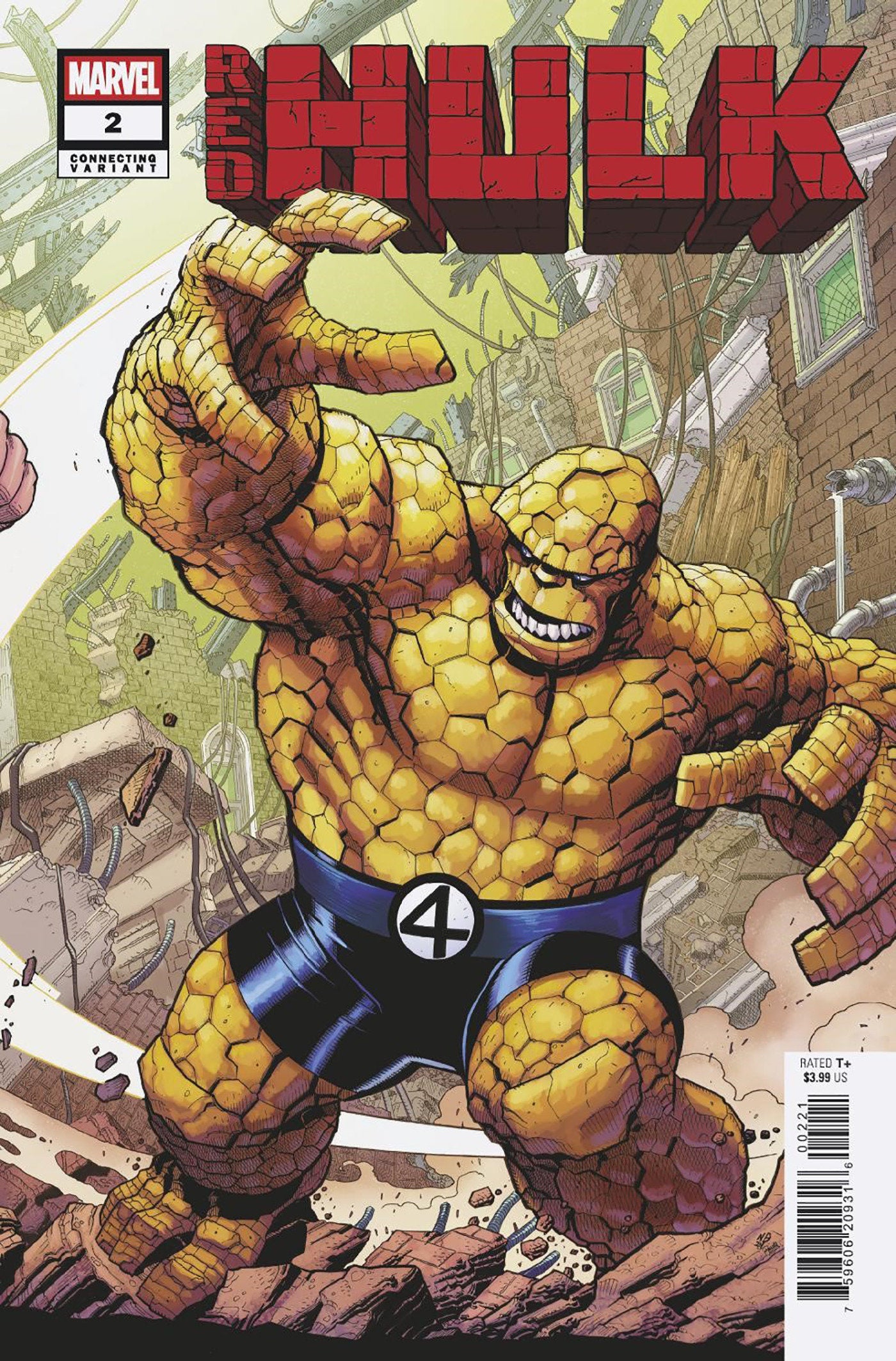 Red Hulk #2 Nick Bradshaw Thing Connecting Variant [Doom]