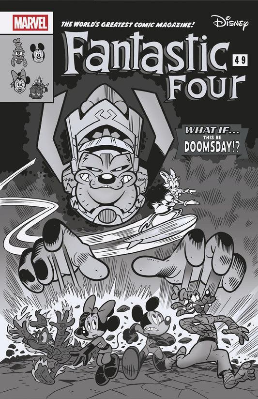 Fantastic Four #1 Lorenzo Pastrovicchio 1:100 Black And White Disney What If? Fantastic Four Homage Variant
