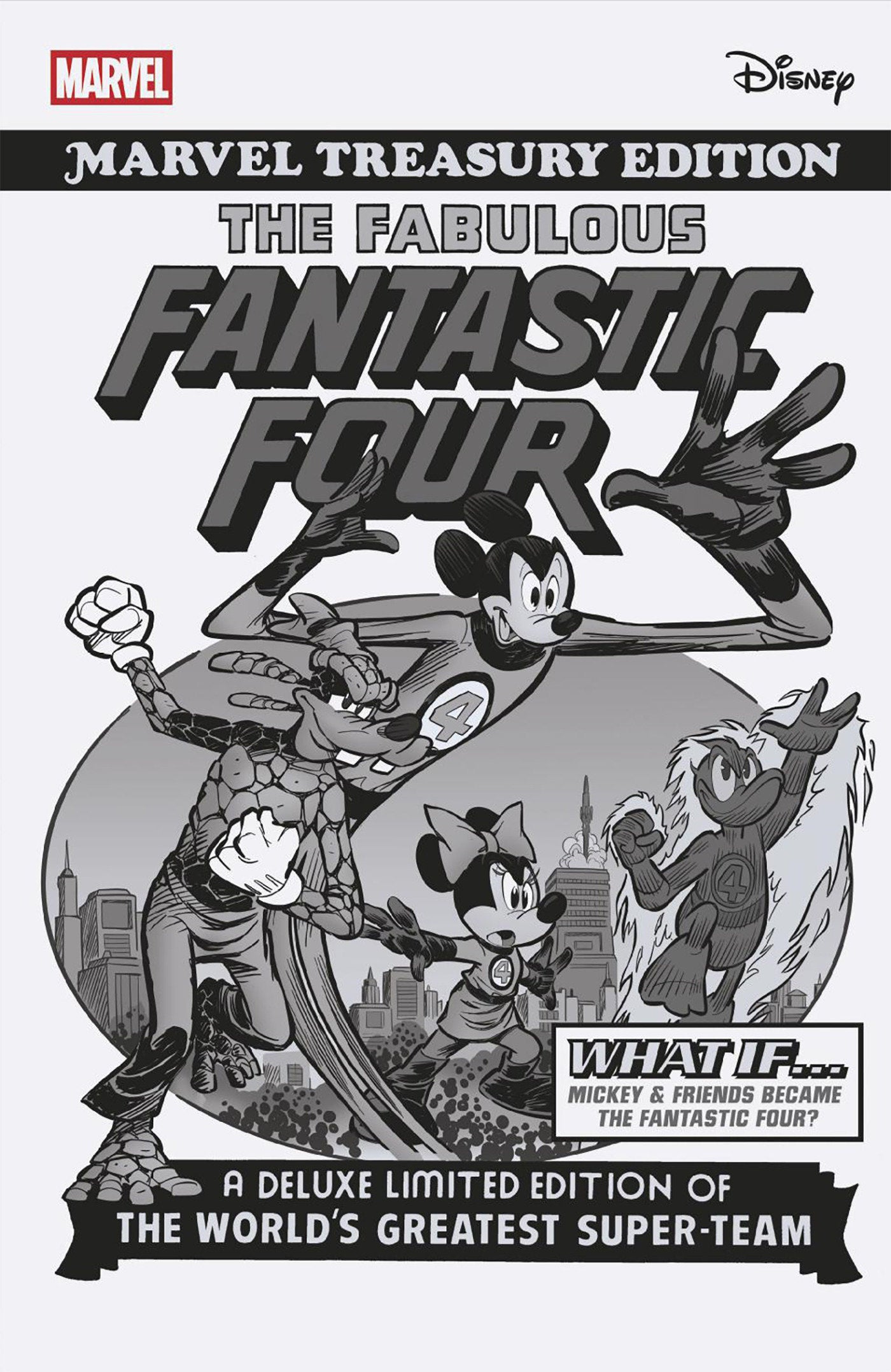 Fantastic Four #2 Alessandro Pastrovicchio Black And White Disney What If? Fantastic Four Homage Variant